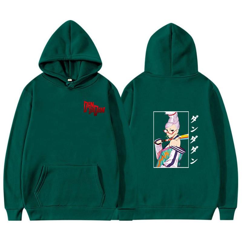 Anime-Inspired Oversized Hoodie With Ribbed Hem Unisex Sweatshirt Fall Casual Wear