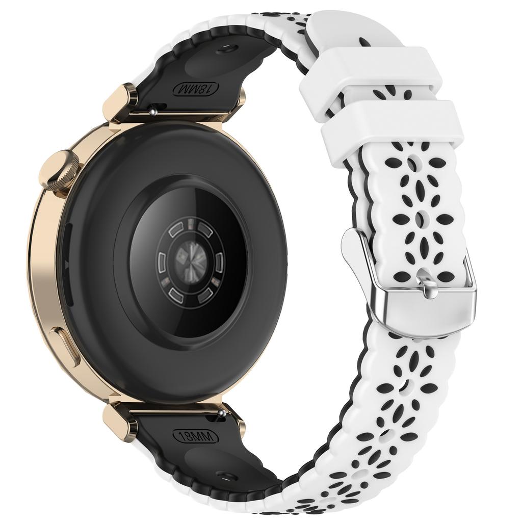 20mm silikonový řemínek pro Samsung Galaxy Watch7 44mm/6/5/4/4 Classic se vzorem slunečnice, dvoubarevný řemínek k hodinkám