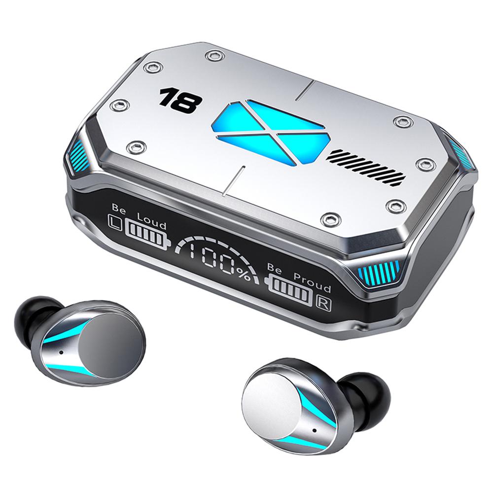 

M41 Bluetooth-compatible Earphones CVC8.0 Noise Reduction Gaming Wireless Earbuds with RGB Light Charging Case A