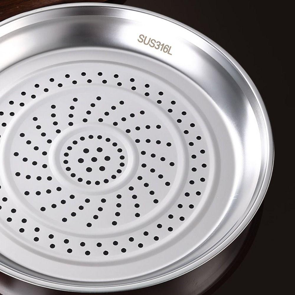 Deepen Wok Steamer Rust-proof Steaming Basket Cooker Rack Pot Steaming Tray  Dumplings