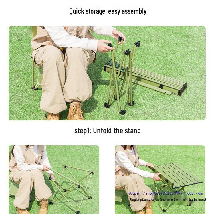 Portable Folding Camping Table and Chair Set