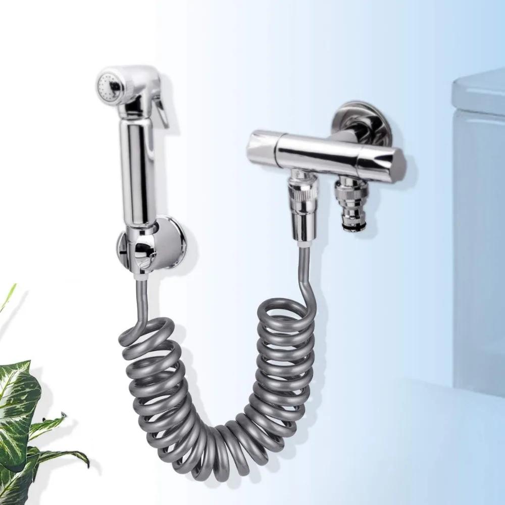 5m 2m Flexible Spring Shower Hose Telephone Line Design for Bathroom Sink Toilet Bidet Sprayer Water Plumbing Accessories