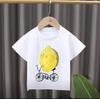 New Style Childrens Cartoon Fruit Print Roundneck Shortsleeved Tshirt Girl Clothes Boys Clothes Kids Clothes Modal Fabric