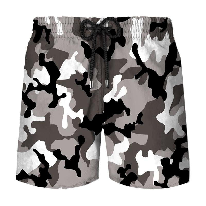 Fashion Men's Camouflage 3D Printing Short Pants Casual Swim Trunks Summer Short Beachwear Male Beach Shorts Surfboard Quick Dry