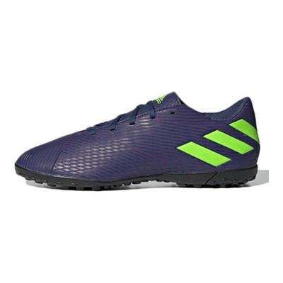 Messi 19.4 Rundzehen Komfortabel TF (Gummistollen) Hartplatz Kunstrasen Fußballschuhe Herren Fußballschuhe Lila Grün EF1805