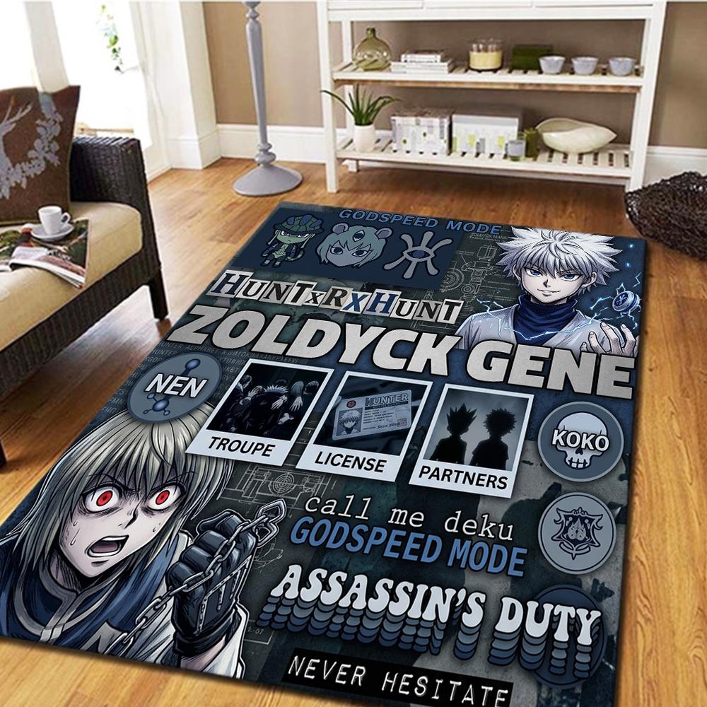 Hunter x Hunter Carpet - Living Room & Bedroom, Home Decor Cool Play Floor & Movie Mat -HE26