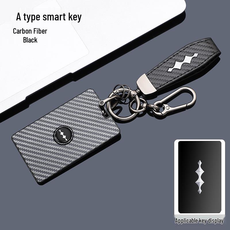 Equation Leopard Titanium 7-Key Case for 2025 Model - Premium Carbon Fiber ABS Remote Control Protective Shell