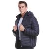 Winter Men's Smart USB Abdominal Back Electric Heating Warm Down Cotton Jacket