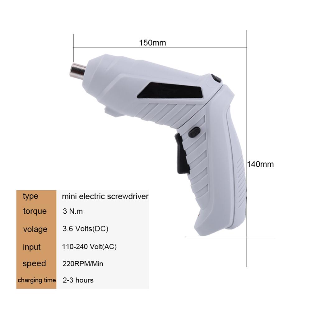 Household Electric Screwdriver Rechargeable Cordless Impact Drill Wireless Electric Drill Screwdriver Set Electric Screw Driver