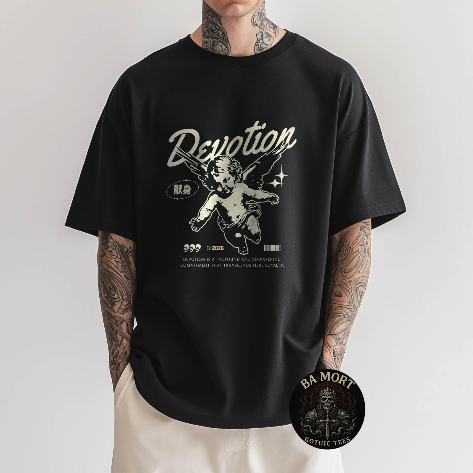Devotion Angel Flying Cherub Vintage T-Shirt S разноцветный