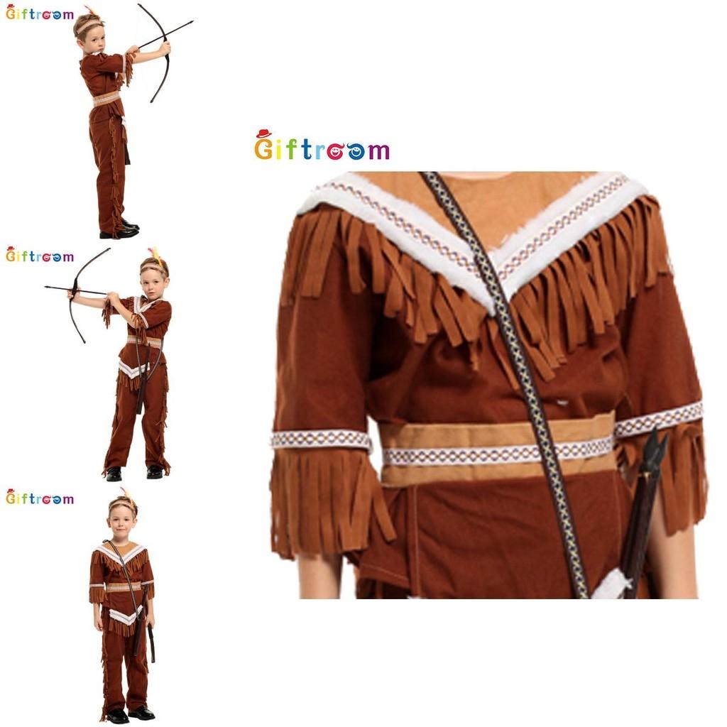Indian Costume For Kids With Expressive Authentic Design Ideal For Halloween Celebrations