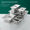 Maidekai Thickened Stainless Steel 1/1 Gastronorm Food Pan with Lid
