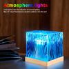 Ocean Wave Projector Lamp Northern Lights Projector Light Cube Atmosphere Light Water Wave Lamp Projector for Kids Birthday Gift