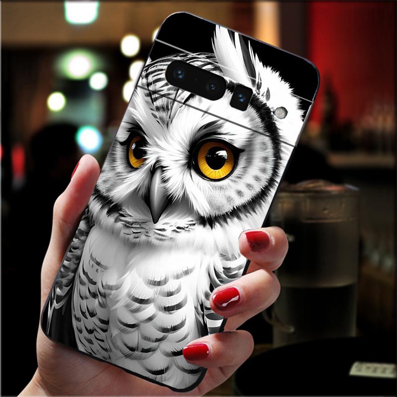 

Phone Case For Google Pixel 10 9 Pro XL 9A 8 7 6 Pro Pixel 8A 7A 6A Pixel 8 7 6 5 Cute Owl Cartoon Google Pixel 6 Pro
