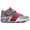 Adidas Pilrahna III Amorti Chaussures de Basket Rétro Basses Durables Homme sneakers Gris Rouge D69561