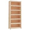VidaXL Bookcase 80x35x183 Cm Solid Pine Wood 821694