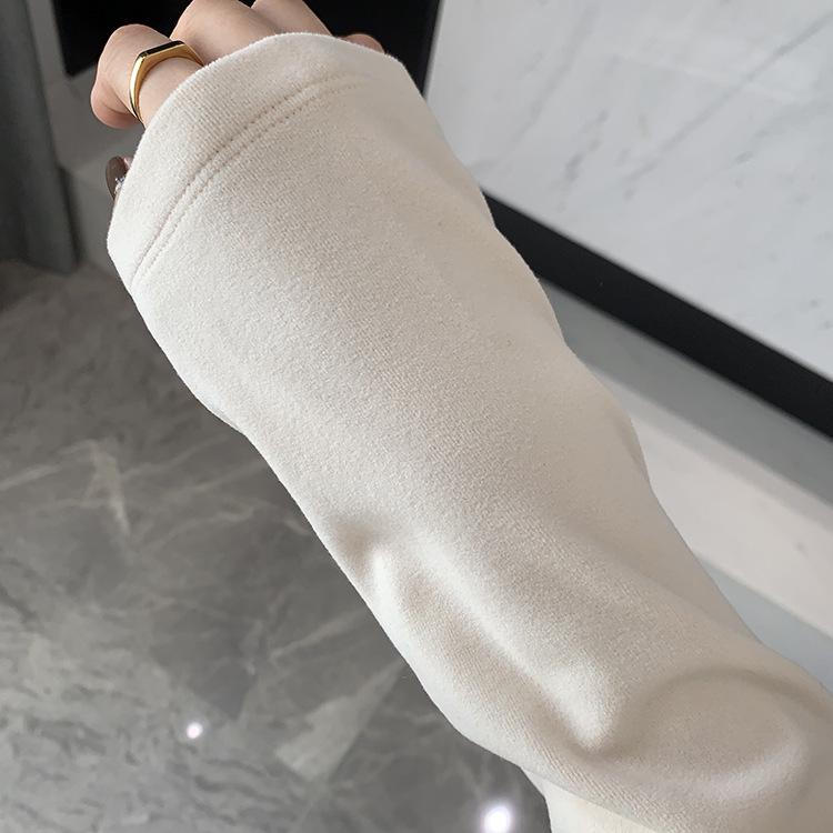 Autumn/Winter 2025 Women's Versatile Basic Layering T-shirt - Thick, Fitted, Round Neck