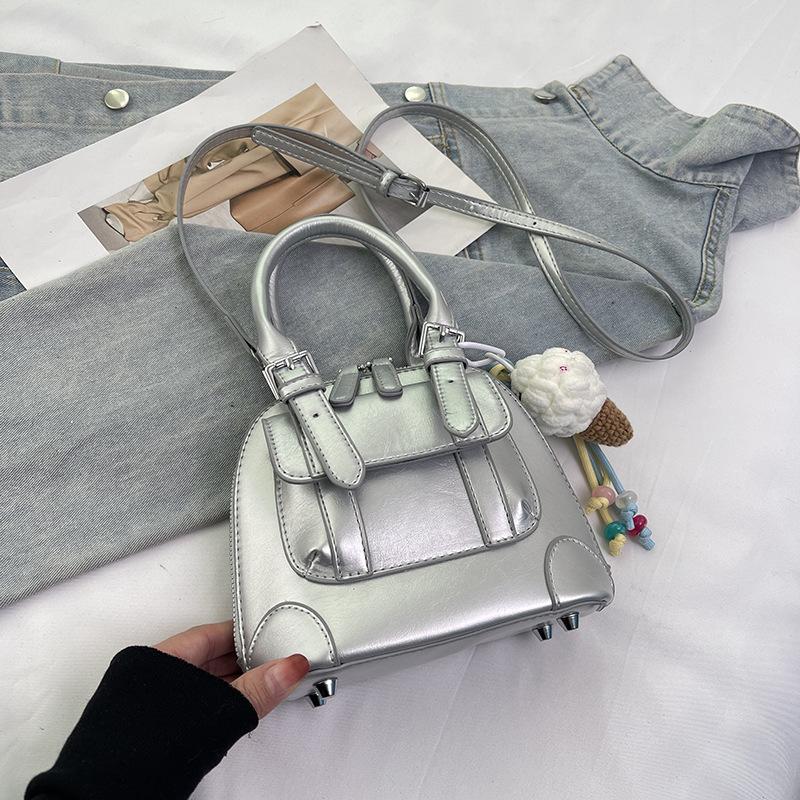 

New Arrival Korean Top Handbag Fashi Crossbody Bag Women Large Capacity Lightweight Shoulder Bag for Commuting Bag срібний