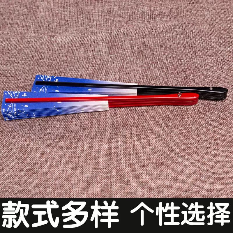 Cosplay Dance Props: Japanese-Style Folding Fan with Ten Ribs, Bat-Shaped Fan, Suitable for Dance and Performance