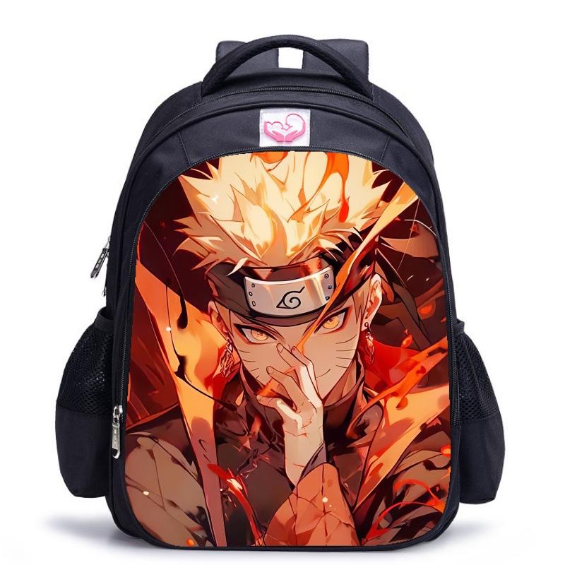 Zaino Scolastico Naruto Stampa Fiabesca, Zaino con Protezione per la Schiena per Ragazzi, Zaino Scolastico Animazione per Studenti della Scuola Elementare
