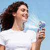 Handheld Mist Cooling Fan Cold Compress Portable Rechargeable Mini Spray Fan LED Digital Display for Outdoor Travel Makeup