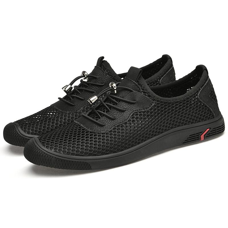 Fashion Breathable Men Sneakers New Summer Trainers Lightweight Mesh Flats Soft Comfort Man Sandals Non-slip Outdoor Casual Sports Shoes