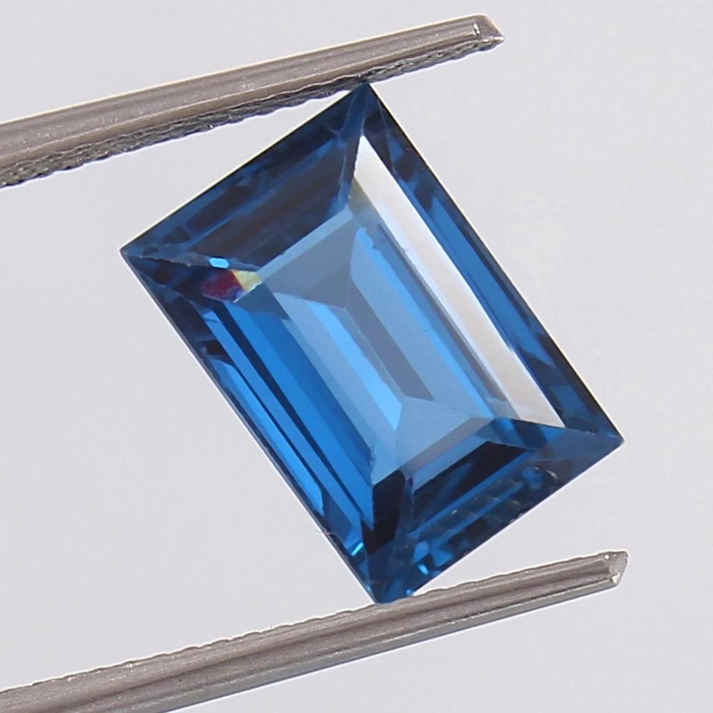 Baguette Cut Natural Aquamarine Blue 5-7 Ct Stunning Certified Loose Gemstone