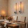 L-Shape Candlestick Holder Minimalism Metal Candle Sconce Party Prop Candle Stand  Wedding Party