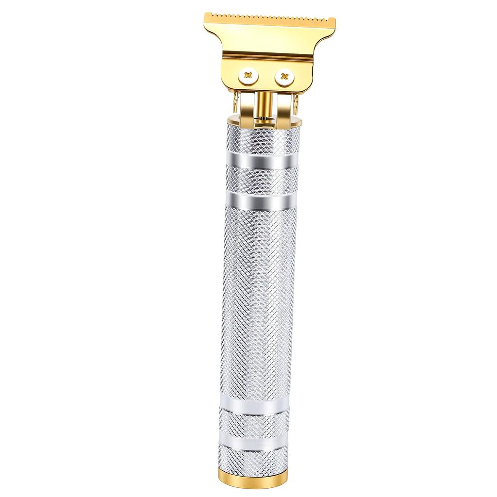 T Blade Hair Trimmer Portable Electric Shaver for Beard Mustache Sideburns Grooming Home Barber Use Silver