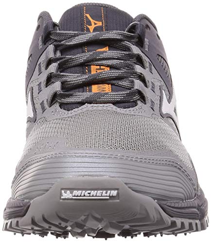 Mizuno Wave Daichi 5 Men's Running Shoes, Gray/Dark Shadow, Size 23.0 cm, 2E