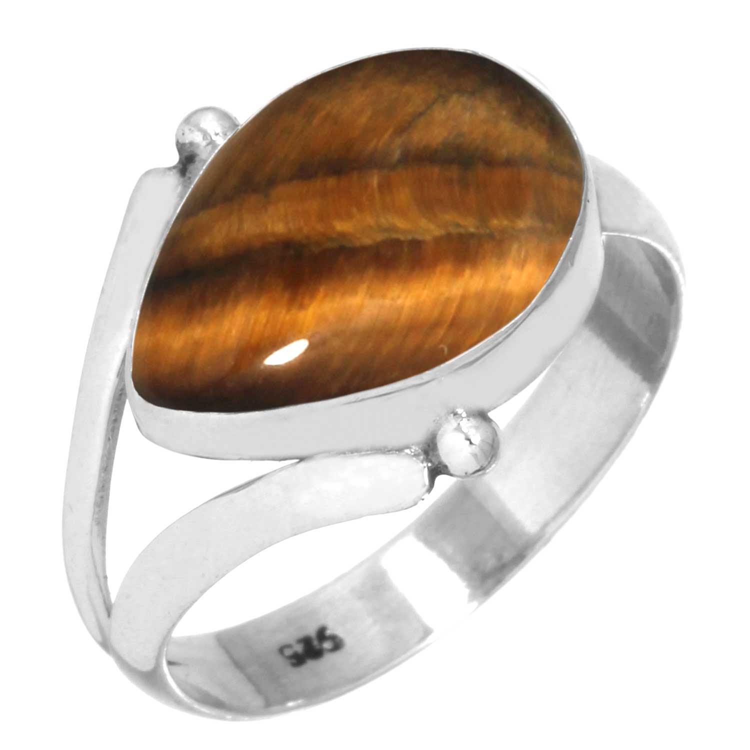 

Кольцо из стерлингового серебра 925 пробы Женское Драгоценный камень Ручная работа Ювелирные изделия Рождественский подарок Малахит Лунный камень Розовый кварц Красный камень Дымчатый топаз Тигровый глаз Костюм 8.5 глаз тигра