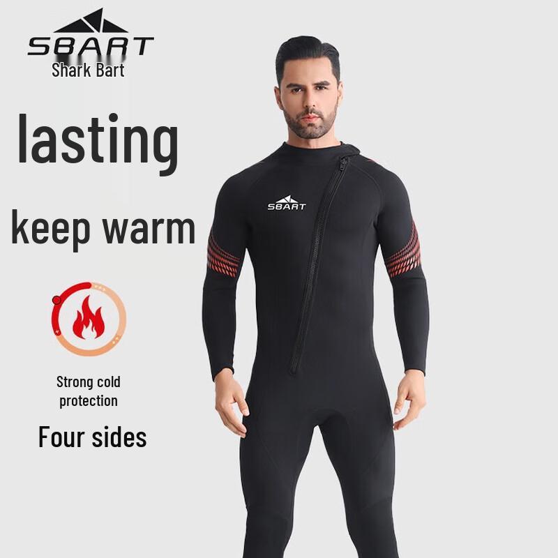 SBART Men's 3MM One-Piece Thermal Wetsuit 1557