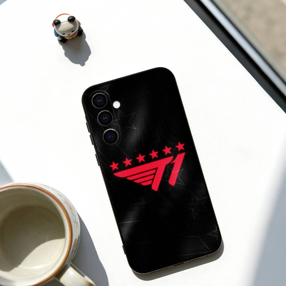 Cool t-T1 E-gaming Design Phone Case For Samsung Galaxy A73,A72,A71,A70,A53,A52,A51,Others Soft Black Cover