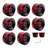 Roller Skate Wheels with Wrench, Quads Roller Skate Wheels Double Row Skating Skateboard Quads Skate Replacement Wheels