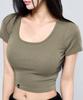 Pijikeolgameoncheu P5083 Women'S Soft Ribbed Slim Short Sleeve [4 Colors]