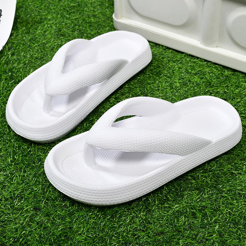 Unisex Thick-Soled Summer Flip-Flops: Breathable, Non-Slip, Soft Sole
