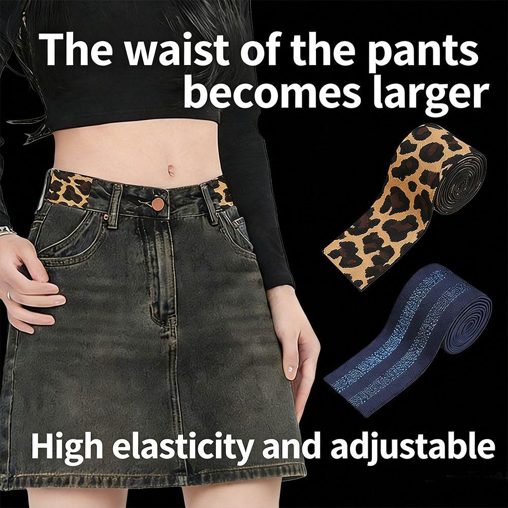 No Buckle Adjustable Elastic Waist Expander DIY Sewing Tool Polyester Waist Expansion Tool No Trace High Elasticity Waist Belt