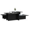 Coffee Tables 2 Pcs High Gloss Black Particleboard
