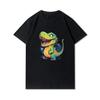 Pivosaurus Casual Loose Oversized Y2k T-shirt Men Women High Quality Cotton Short Sleeve Men Women Black Short Sleeves Female Male Clothing