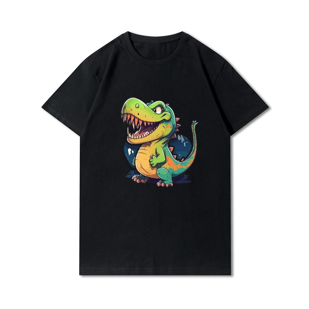 Pivosaurus Casual Loose Oversized Y2k T-shirt Men Women High Quality Cotton Short Sleeve Men Women Black Short Sleeves Female Male Clothing