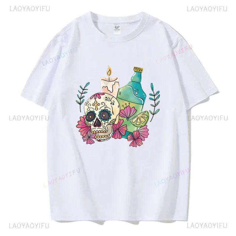 Mexický Den mrtvých ''DÍA DE LOS MUERTOS'' Tištěné tričko Pánské grafické tričko Ležérní pohodlná trička na léto Dámské oblečení