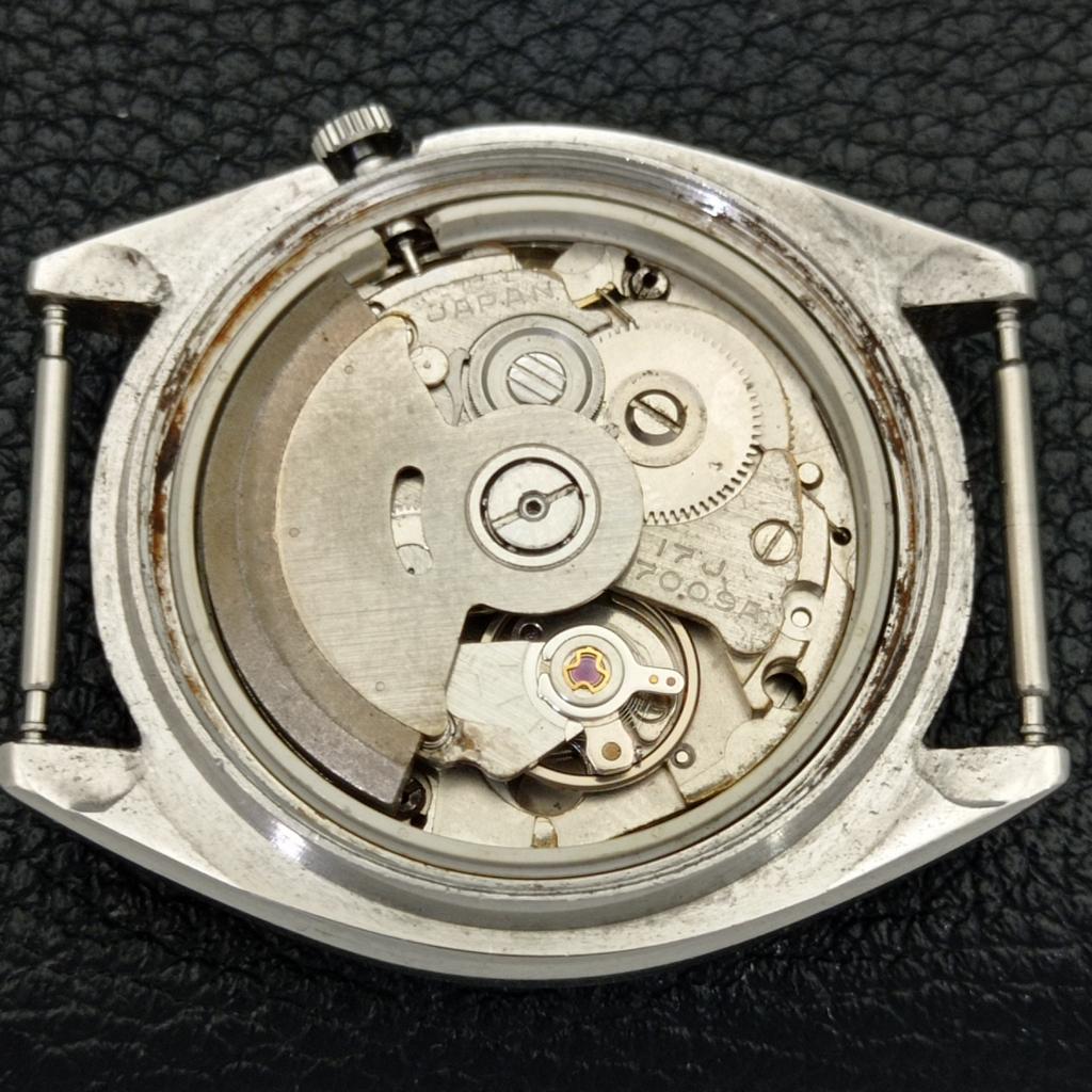 VINTAGE SEIKO 5 AUTOMATIC 7009A JAPAN MENS GREY COLOR DIAL WATCH A500093-2 R151a-a500093