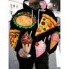 Fashion Versatile Men's Food Printed Hoodie Casual Comfort Hoodies Sweatshirts Men’s