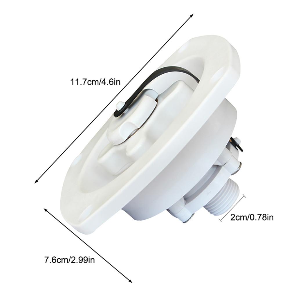 RV Water Tank Hatch Tanks Fitting Rotatable Modified Accessories Filling Hatches Lidded Fill Inlet for Replace