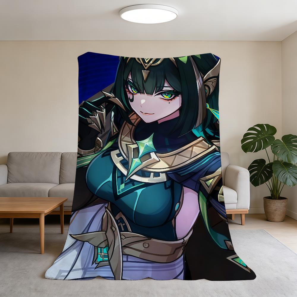 characters Blanket Super Warm Comfortable Nefer Game Plush Throw Genshin Blanket Child Impact Home Sofa New Bedroom Gift