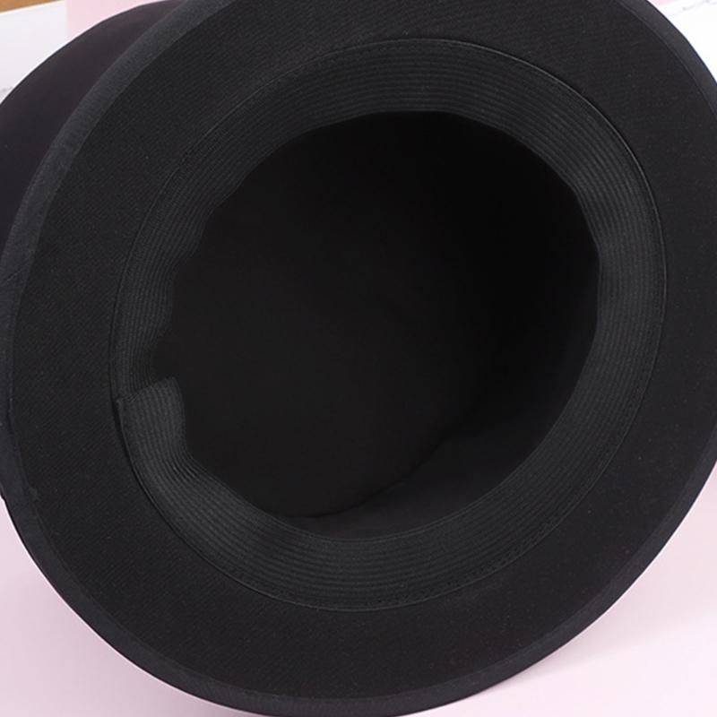 Cosplay platt hatt vikbar vår magikerhatt musikfestival kostymkeps