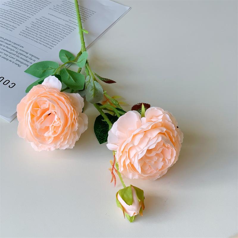Rose Artificial Flower Wedding Home Decoration Silk Flower Pography Prop Silk Flower Rose