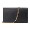 Gucci GG Marmont Leather Chain Crossbody Bag In Black For Women Daily Use