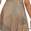 Nike Dri-Fit Striped Print Quick-Dry Breathable Sleeveless A-Line Tennis Dress Women Dress Brown DD2745-811