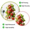 Cute Rabbit Strawberry Tree Wall Sticker Cartoon Creative Self-Adhesive Removable Kitchen Bedroom Home Decor Art